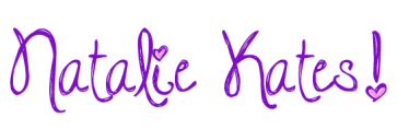 Heart Purple Cursive Signature with Pink Heart Dotted I and exclamation
