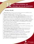 12 Tips for Finding an Intern or Co-op Position