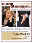 Finding co-ops and Internships Workshop Handout