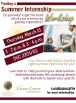 Finding a Summer Internship Workshop Handout