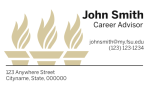 FSU Business Card Template with Torches