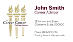 FSU Career Center- Business Card Template with Left Torches