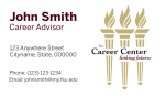 FSU Career Center- Business Card Template with Right Torches