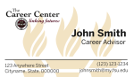 FSU Career Center- Horizontal Business Card Template with Torches