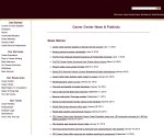 Career Center News and Publicity